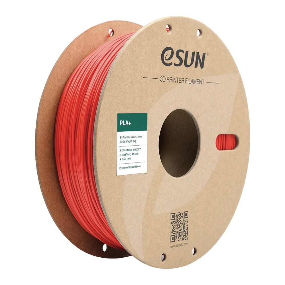 Black eSUN PLA+ filament by Additronix, 1.75mm diameter, 1kg spool for 3D printing.