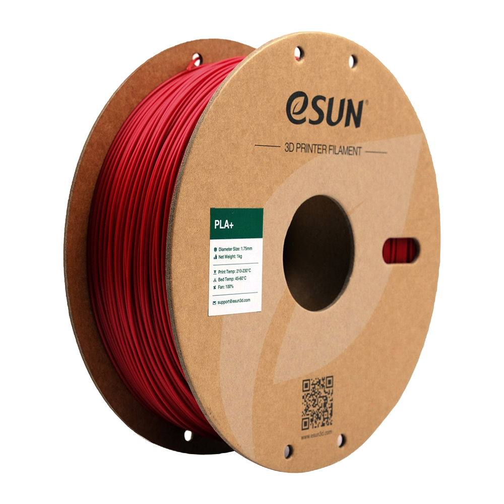 Black eSUN PLA+ filament by Additronix, 1.75mm diameter, 1 kg spool for 3D printing.