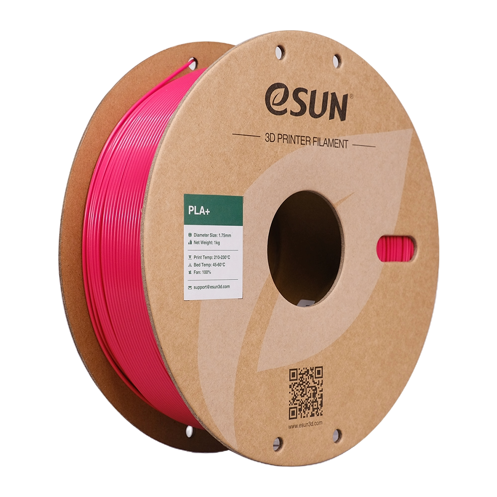 Black eSUN PLA+ filament by Additronix, 1.75mm diameter, 1kg spool suitable for 3D printing projects.