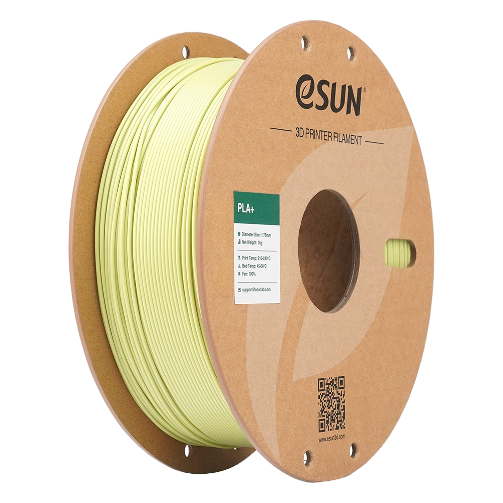 Black eSUN PLA+ filament from Additronix, 1.75mm diameter, 1 kg spool for 3D printing.