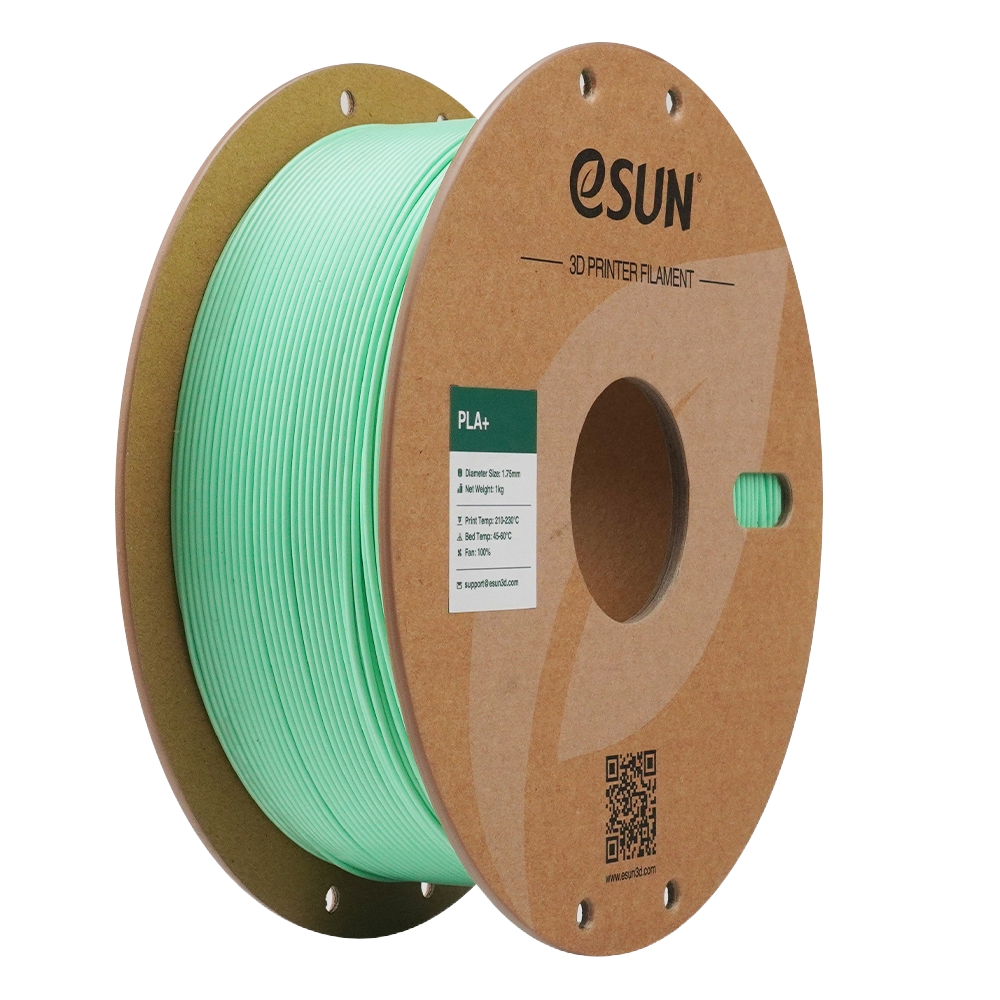 Black eSUN PLA+ filament by Additronix, 1.75mm, 1kg spool for 3D printing.