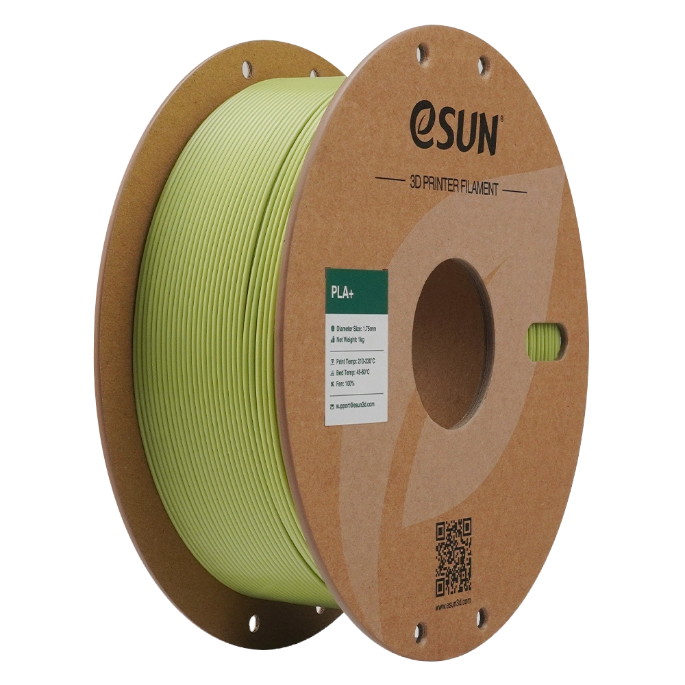 Black eSUN PLA+ filament by Additronix, 1.75mm diameter, 1 kg spool for 3D printing.