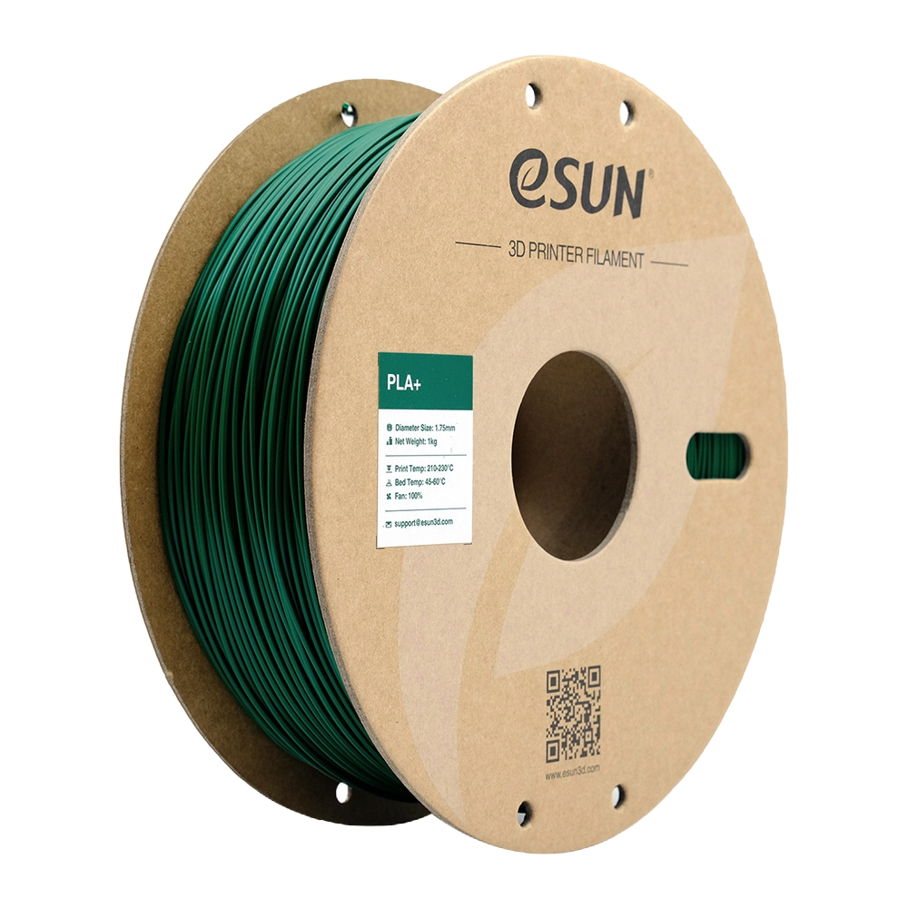Black eSUN PLA+ filament by Additronix, 1.75mm diameter, 1 kg spool suitable for 3D printing projects.