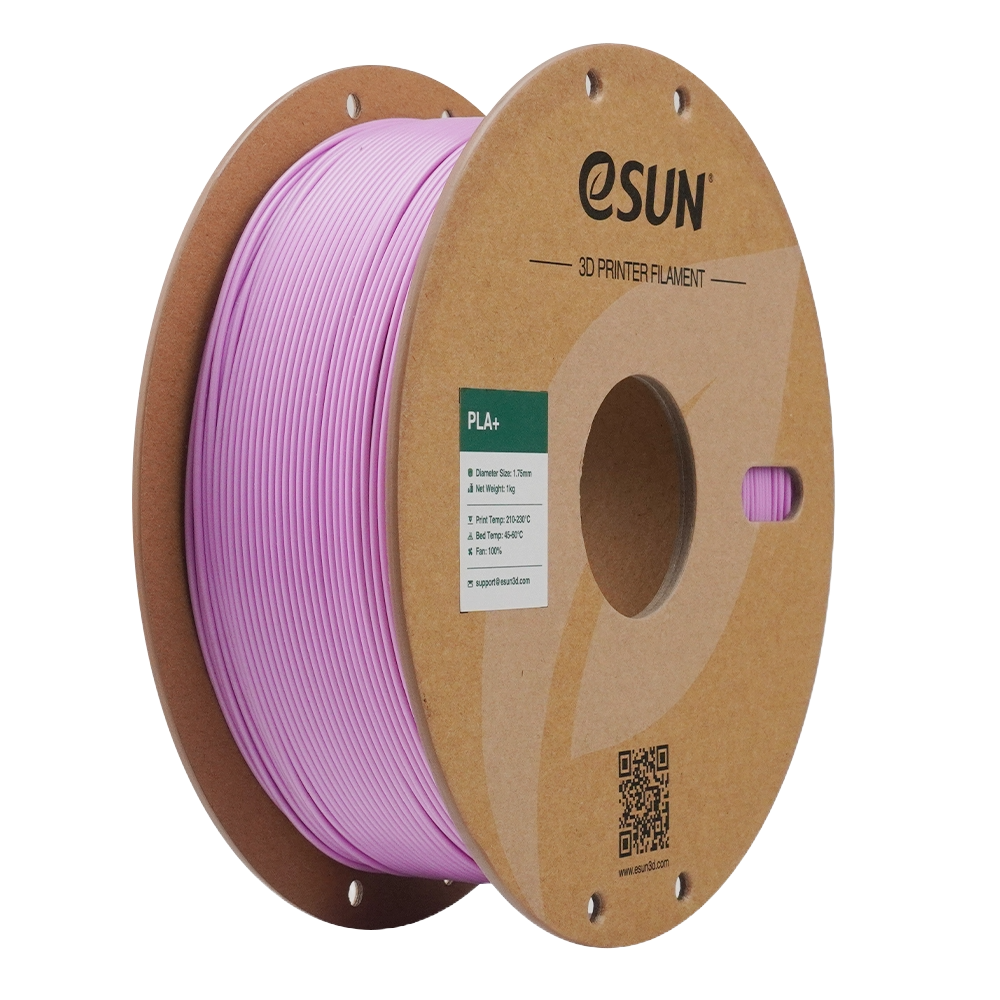 Black eSUN PLA+ filament by Additronix, 1.75mm, 1kg spool for 3D printing, shown in a close-up image.