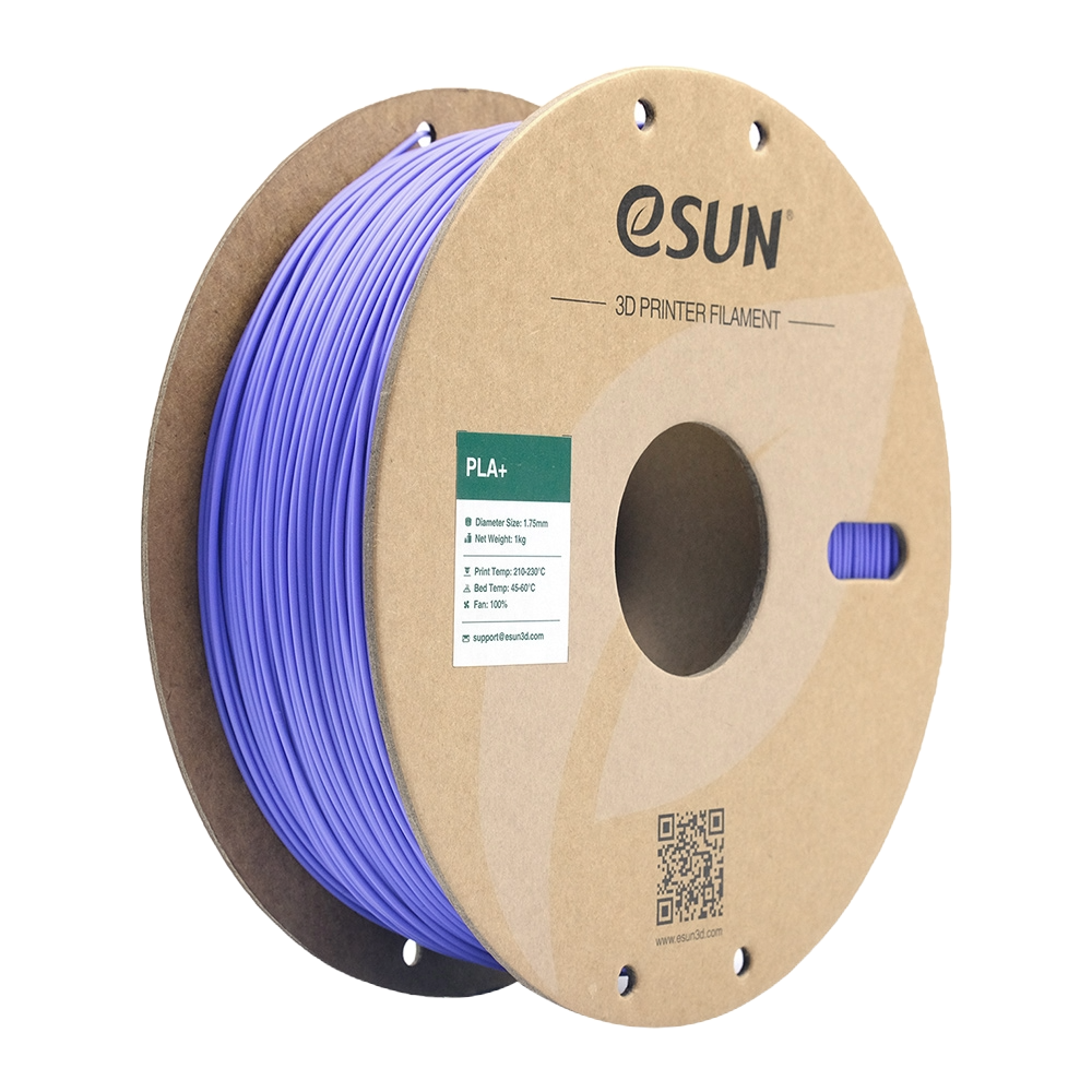Black Additronix eSUN PLA+ filament spool, 1.75mm diameter, 1kg, suitable for 3D printing projects.