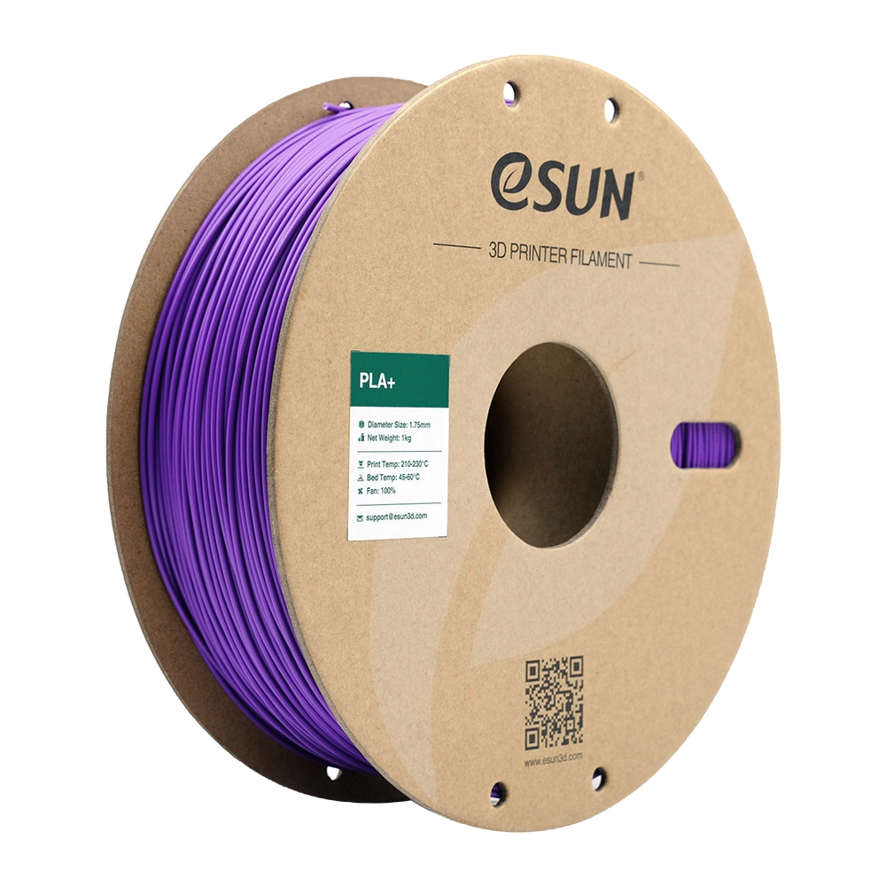 Black Additronix eSUN PLA+ filament spool, 1.75mm diameter, 1 kg for 3D printing with high quality and smooth finish.