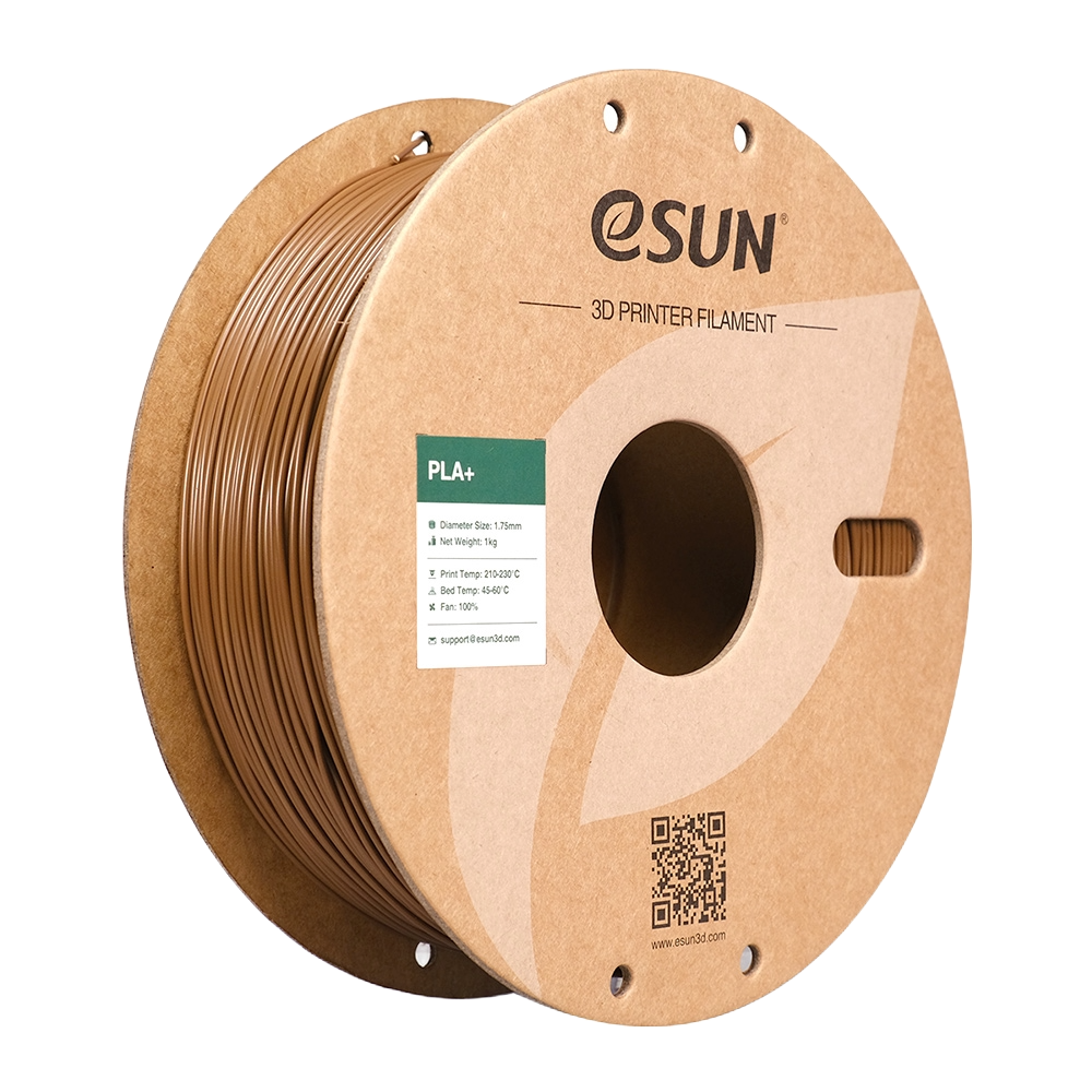 Black eSUN PLA+ filament by Additronix, 1.75mm diameter, 1kg spool suitable for 3D printing projects.