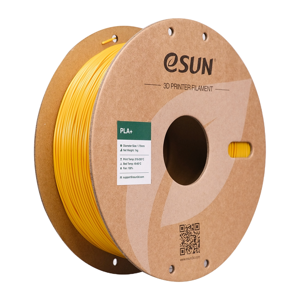 Black eSUN PLA+ filament by Additronix, 1.75mm diameter, 1kg spool for 3D printing.