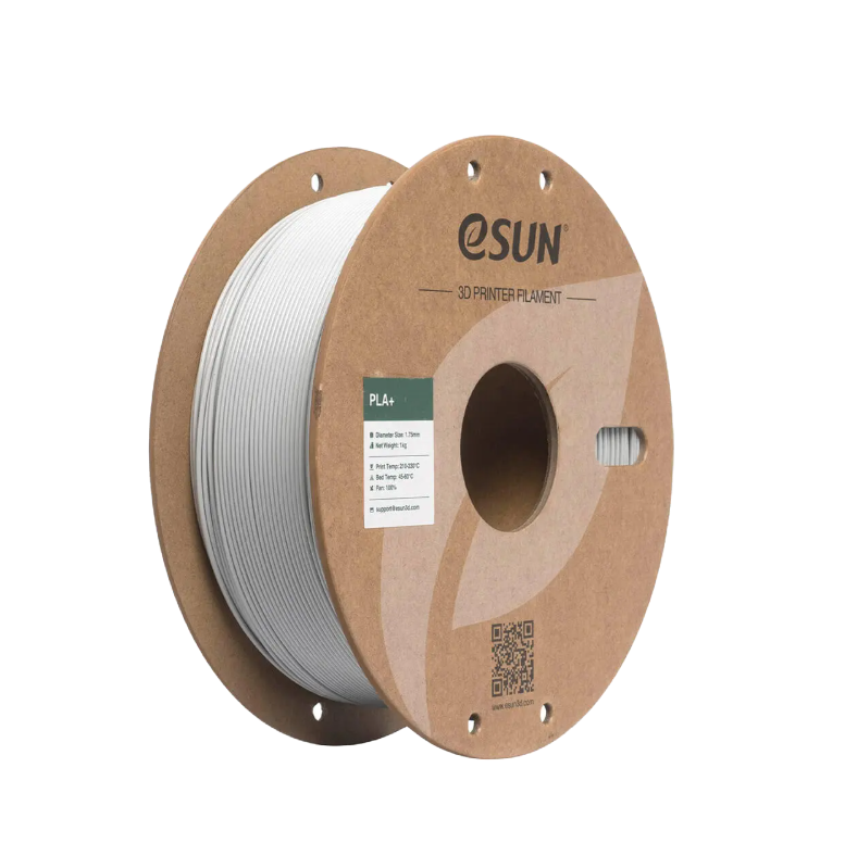 Black eSUN PLA+ filament spool by Additronix, 1.75mm diameter, 1 kg, suitable for 3D printing.