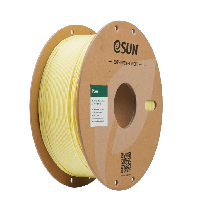 Black eSUN PLA+ filament spool by Additronix, 1.75mm diameter, 1kg roll suitable for 3D printing projects.