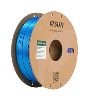 Additronix eSUN PLA-Silk Magic filament in black, coral pink, 1.75mm, 1kg spool, showcasing vibrant, glossy 3D printing material.