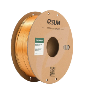 Additronix eSUN PLA-Silk Magic filament in black, coral pink, 1.75mm, 1kg, showing the colorful filament spool for 3D printing