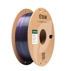 Additronix eSUN PLA-Silk Magic filament in black, coral, and pink colors, 1.75mm, 1kg spool for 3D printing.