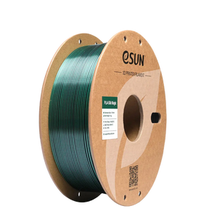 Black and coral pink eSUN PLA-Silk Magic filament spool by Additronix, 1.75mm, 1kg, showcasing vibrant, shiny 3D printing filament.