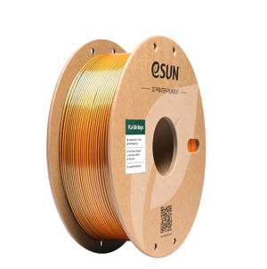 Additronix eSUN PLA-Silk Magic filament in black, coral pink, 1.75mm, 1kg spool, showcasing vibrant, shiny 3D printing filament.