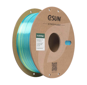 Black and coral pink eSUN PLA-Silk Magic filament by Additronix, 1.75mm, 1kg spool for 3D printing.