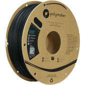 Black PolyLite PLA Pro filament by Additronix, 1.75mm, 1kg, with hex color code #0C0E0C, suitable for 3D printing.