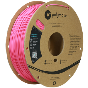 Black Additronix PolyLite PLA Pro filament spool, 1.75mm, 1kg, suitable for 3D printing projects