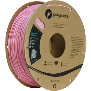 Black Additronix PolyLite PLA Pro filament spool, 1.75mm diameter, 1kg weight for 3D printing.