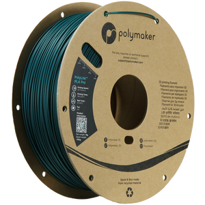 Black Additronix PolyLite PLA Pro filament spool, 1.75mm, 1kg, suitable for 3D printing and precise filament extrusion.