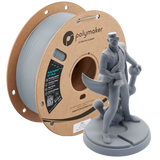 Additronix Polymaker HT-PLA grey filament spool showing the textured filament coil against a neutral background.