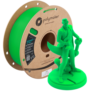 Green Polymaker HT-PLA filament spool from Additronix, showcasing the durable 3D printing filament on a reel.