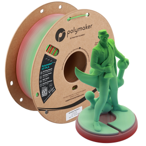 Additronix Polymaker HT-PLA filament spool with rainbow-colored 3D printing filament ready for use.