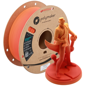 Additronix Polymaker HT-PLA filament spool with a fiery flame design on the label.
