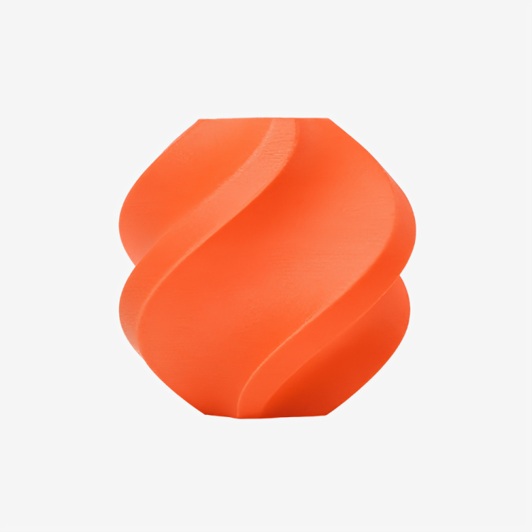 Additronix Bambu Lab PA6-GF orange filament spool for 3D printing, showing the textured filament coil and vibrant color.