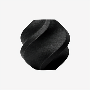Black Bambu Lab PA6-GF filament spool from Additronix, showcasing the durable, reinforced nylon filament for 3D printing.