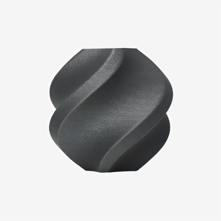 Gray Bambu Lab PA6-GF filament spool by Additronix, showcasing the reinforced nylon filament for 3D printing.