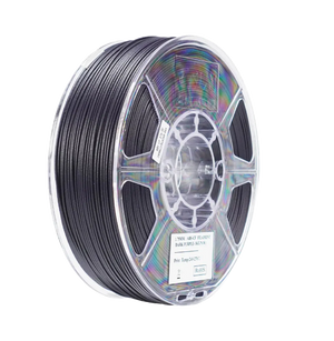 Additronix eSUN ABS-CF filament spool showing dark purple carbon fiber-reinforced 3D printing filament with textured surface