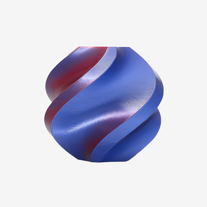 Additronix Bambu Lab PLA Silk filament in Midnight Blaze Blue-Red with multi-color finish for 3D printing.