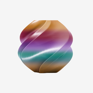 Additronix Bambu Lab PLA Silk filament in multi-color, showcasing vibrant, shiny filament spools for 3D printing.