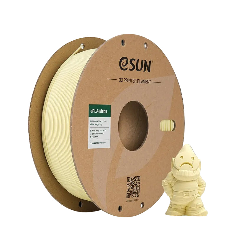 Additronix eSUN PLA-Matte filament spool showing matte finish, flexible plastic filament for 3D printing applications