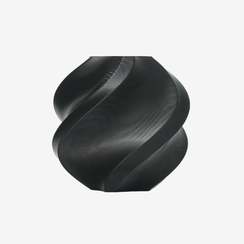Black Bambu Lab TPU 90A filament spool by Additronix, showcasing flexible 3D printing filament for versatile projects.