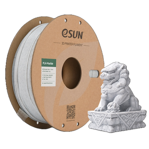 Grey eSUN PLA Marble filament spool from Additronix, 1.75mm diameter, 1 kg, showcasing the marbled filament texture.