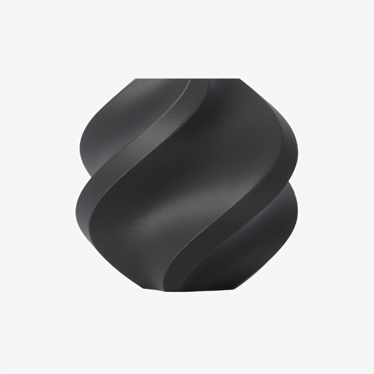Additronix Bambu Lab PETG-CF filament spool in Titan Gray, showing the filament's texture and packaging for 3D printing.