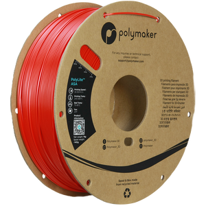 Additronix PolyLite ASA filament spool showing orange 3D printing filament with detailed label and packaging.