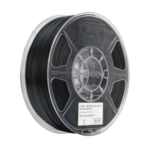 Additronix eSUN ABS-HT filament in light grey, 1.75mm, 1kg spool for 3D printing.
