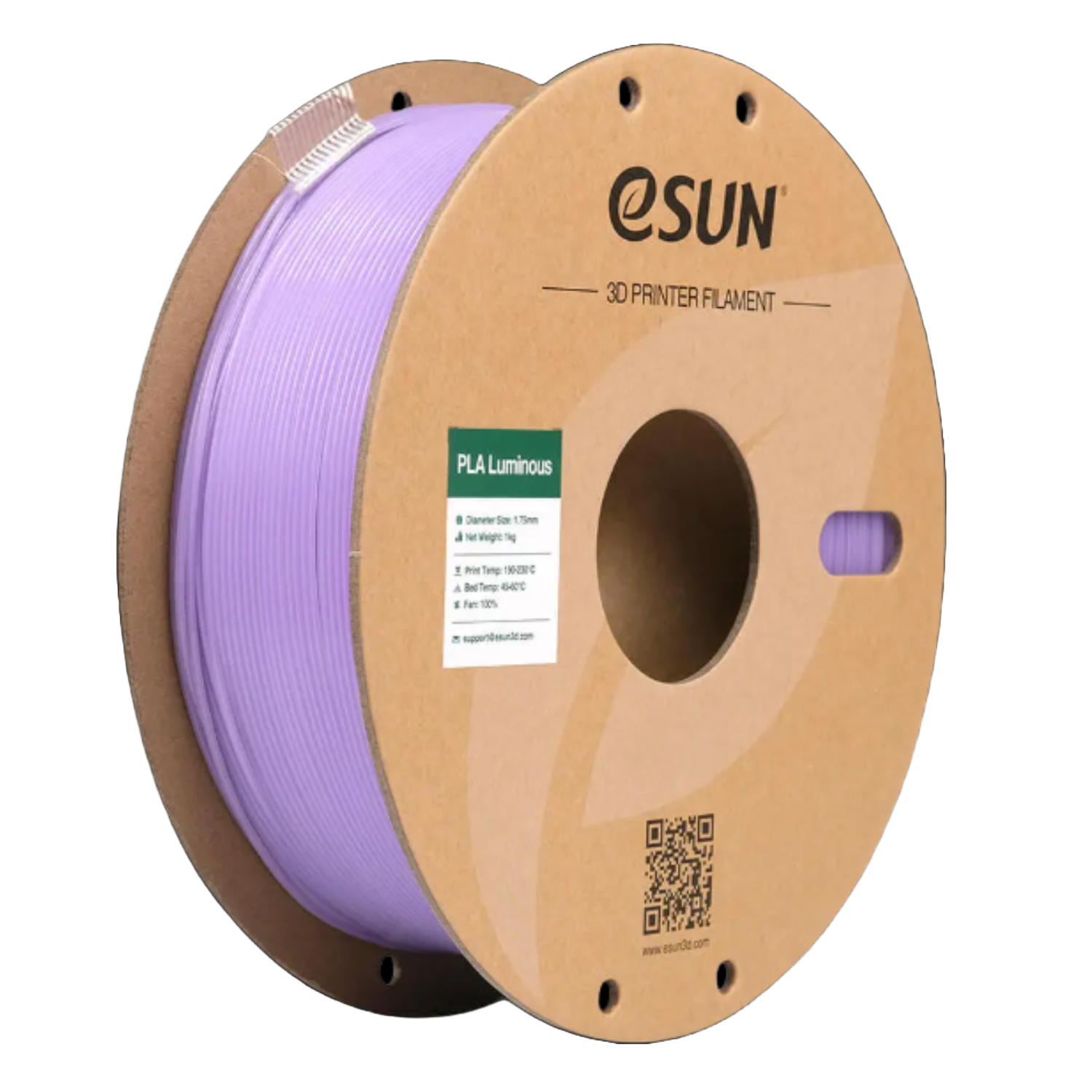 Blue eSUN PLA Luminous filament spool by Additronix, 1.75mm diameter, 1kg, ideal for glowing 3D prints