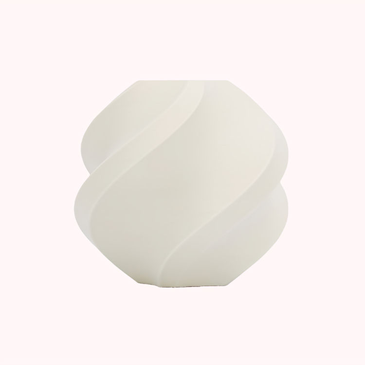 Additronix Bambu Lab PLA Matte filament in matte bone white, showing the filament spool with textured white filament coil.