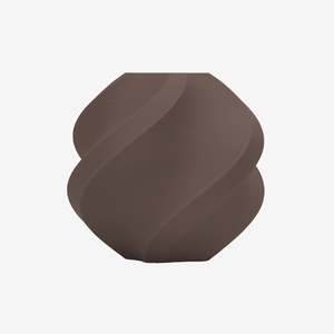 Additronix Bambu Lab PLA Matte filament in dark brown, showing a spool of matte finish 3D printing filament with textured surface.