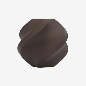 Additronix Bambu Lab PLA Matte filament in dark chocolate, showing the smooth matte filament spool and dark chocolate color.
