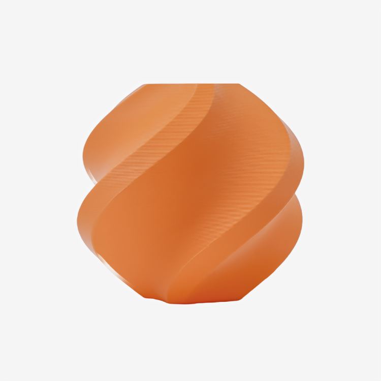 Additronix Bambu Lab PLA Matte filament in Mandarin Orange, showing the bright, smooth matte filament spool for 3D printing.