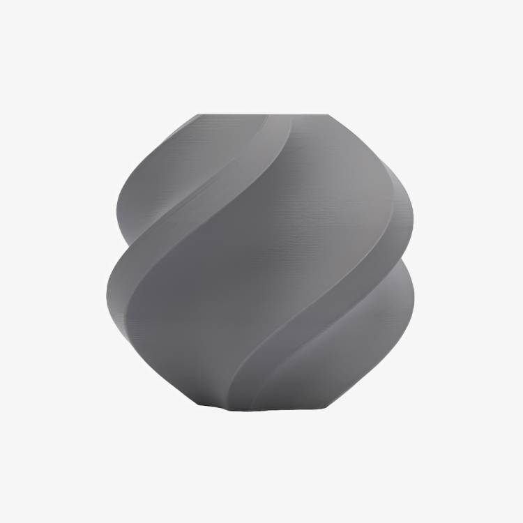 Additronix Bambu Lab PLA Matte filament in Nardo Gray, showing a spool of matte gray 3D printing filament for additive manufacturing.