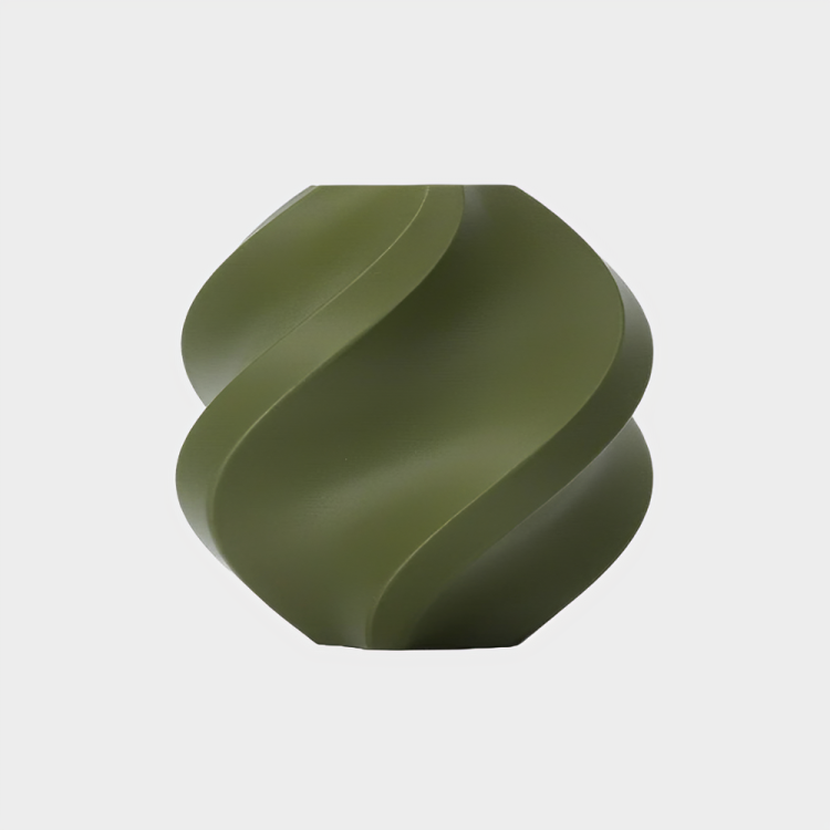 Matte dark green Bambu Lab PLA filament by Additronix, showing spool with textured matte finish for 3D printing.
