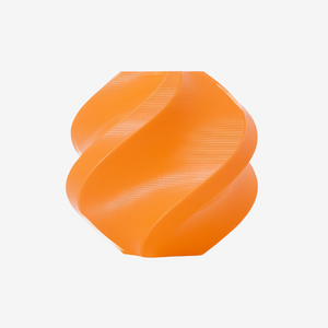 Additronix Bambu Lab TPU 85A filament spool in vibrant neon orange, ideal for flexible 3D printing projects.