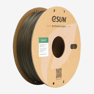 Brown eSUN PLA-CF filament spool from Additronix, showcasing the durable, carbon fiber-infused 3D printing filament.