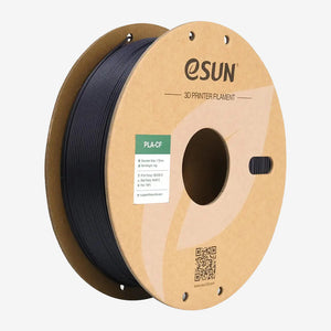 Purple eSUN PLA-CF filament spool from Additronix, showing the textured surface and branding on the filament roll.